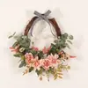 Guirlanda de Flores Artificiais para Porta de Entrada de Ação de Graças de Outono Transfronteiriça Decoração de Festival da Colheita ao Ar Livre Decoração de Parede Pingente