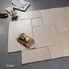 Baldosas de Ladrillo de Castillo Antiguo y Piedra Caliza Seleccionadas Cuidadosamente, Baldosas para Patio, Baldosas para Casa de Huéspedes, Baldosas para Jardín, Baldosas para Balcón Estilo Francés, Baldosas Antideslizantes para Baño