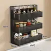 Estante de Almacenamiento para Cebolla, Jengibre y Ajo de Cocina Montado en la Pared Cesta de Verduras sin Taladro Estante para Especias Organizador de Cesta Colgante para Almacenamiento de Jengibre y Ajo
