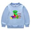 Suéter de cuello redondo de manga larga para niños y niñas, ropa de estilo coreano con dibujos animados de primavera y otoño de 2023, de algodón, para bebés, pequeños y medianos.