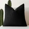 Funda de almohada de hilo de bucle engrosado de alta calidad, lana de cordero sintética, pelusa de oso de peluche, color sólido, cojín de sofá de moda, Amazon