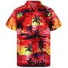 Comércio exterior transfronteiriço Fonte de fábrica para mapa processamento personalizado OEM camisa de manga curta gola lapela camisa masculina