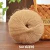 Suéter cachecol casaco de lã mohair tricotado à mão bola de lã suéter de bebê xale lã fina