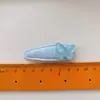 Novo clipe BB azul doce sal marinho versátil transparente em formato de coração para franja de crianças, acessório de cabelo com laço lateral para meninas