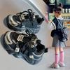 + tenis para niños primavera nueva moda para niños Velcro suela blanda tenis ligero casual para niñas