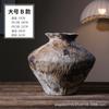 Ornamento de Vaso Cerâmico Estilo Sedoso Vintage Flores Secas Arranjo de Flores Artesanal Pousada Estilo Zen Alto Padrão Sensação Vaso de Cerâmica Grossa Decoração