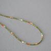 Collar elegante y muy fino con cuentas de perlas de circón texturizado transparente retro de diseño de nicho de estilo japonés y coreano para mujer