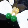Brinco Pingente Fivela de Orelha Pérola Esmeralda Natural Mãe produtos genuínos Redondo Luz Forte Moda Joker Brincos Fábrica Atacado