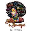 Calcomanías de Transferencia de Calor de Belleza Europea y Americana para Hacer Accesorios de Ropa Estampados Impresión Offset Logotipo Calcomanías de Transferencia de Calor Transferencia de Calor Offset
