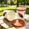 Tazas de Papel Desechables para Helado de 16oz 500ml, Venta al por Mayor de Fábrica, Personalizadas con Diseños Impresos, Se Pueden Equipar con Tapas