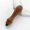 Logo Personalizado Bajo Pedido, Mango de Palosanto Sello Único (Mango de Madera + Cabeza de Sello de Cera 2.5cm)