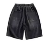 Shorts de Mezclilla Rasgados de Talla Grande para Hombre con Estilo High Street, Shorts de Verano de Longitud Media Tendencia Estilo Americano, Deportivos Casuales de Corte Holgado
