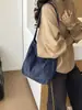 Nova bolsa de ganga transfronteiriça para o outono de 2026, elegante e leve, bolsa tote artística para mulheres, adequada para estudantes universitários levarem para a aula, bolsa de ombro