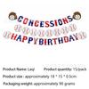 Novo Tema de Baseball Descartável Festa Estilo Esportivo Suprimentos Copos de Papel Guardanapos de Papel Toalha de Mesa Bandeira Talheres Conjunto Arranjo