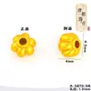 Accesorios de bricolaje de oro antiguo, cuentas enrolladas, cuentas sueltas, espaciador, oro roto, redondo, estrella de cinco puntas, luna, corazón de melocotón, cuentas de oro