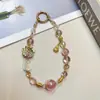 Cadena para Teléfono Gato de la Suerte con Diamantes Completos Nueva Tendencia Unisex Lujo Ligero Gama Alta Llavero con Cuentas de Cristal Colgante para Bolso