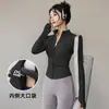 Chaqueta Deportiva Casual para Correr Secado Rápido Transpirable Adelgazante Manga Larga Ropa para Gimnasio Pilates Yoga Top para Mujer
