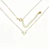 Collar de corazón de plata de ley s925 con diamantes completos, mini exquisito japonés de lujo ligero, cadena para la clavícula de diseño versátil para el día a día