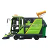 Varredora Ride-On com Cabine Totalmente Fechada, Veículo de Limpeza de Propriedade Comunitária, Veículo de Limpeza de Lixo em Rodovias