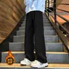 Pantalones Casuales Hombre 2026 Otoño Nuevo Rectos Deportivos Joggers Holgados Caída Larga Negros Cintura Media Sin