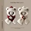 Gorro de Peluche con Orejas de Oso Nuevo Lindo al por Mayor para Mujer Bufanda de Otoño e Invierno Todo en Uno Estudiante Cálido y a Prueba de Frío Bufanda Protectora para los Oídos