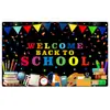 2026 Temporada de Regreso a Clases Transfronteriza Tela de Fondo para Decoración de Apertura Escolar Banderines Colgantes para Fiesta Pancarta de Temporada de Regreso a Clases Cortina de Puerta Bandera Tela de Fondo