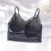 2022 Nova Renda Ice Silk Underwear Beautiful Back Sexy Antiderrapante Push-up Fino Copo Fixo Uma Peça Sem Costura Envoltório De Peito