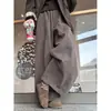 Calça Larga Atmosférica Scimitar para Mulheres, Primavera/Outono, Cintura Elástica, Caimento Solto, Esconde Imperfeições, Emagrecimento, Casual, Calça Versátil