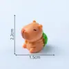 Figuras de Caricatura de Capibara Serie Diaria Accesorios de Decoración DIY Accesorios para el Cabello Adornos Pequeños para Escritorio de Coche