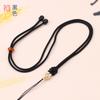Cordón anudado concéntrico fino tejido a mano Jade Hetian Jade cuerda simple para colgar en el cuello joyería cuerda de collar con colgante de jade venta al por mayor