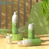 Em Estoque 100ml Garrafa Plástica Redonda Reta com Cabeça Pump de Pressão, Garrafa Espumante para Mousse, Limpador Facial, Produtos de Skincare, Garrafas Vazias no Atacado