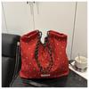 Bolso de Lunares para Mujer 2025 Verano Nuevo Chifón Estilo Femenino Moderno Gran Capacidad Colgante Bolso bandolera Bolso de hombro para mujer