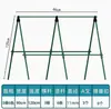 Postes de Soporte para Plantas Recubiertos de Plástico para Construir Estructuras de Enrejado, Tubos de Acero para Vegetales para Plantas Trepadoras, Frijoles, Tomates, Pepinos, Extra Grandes