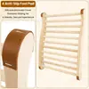 Respaldo de madera minimalista ondulado estilo americano para sala de sauna, respaldo de sauna en forma de S, silla con cojín para sauna
