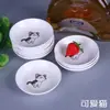 Plato Redondo para Salsa de Soja y Vinagre, Plato para Condimentos de Verduras Encurtidas, Plato de Cerámica para Snacks, Plato para Salsa para Mojar Dumplings, Plato para Sabores, Apto para Microondas
