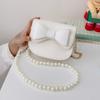 Bolso bandolera estilo extranjero con lazo para niña, estilo Chanel, exquisito, bonito y moderno, para bebé, informal.