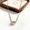 Nuevo Precio Especial Collar de Acero de Titanio para Mujer, Moderno y Versátil Colgante de Alta Calidad que Conserva el Color Cadena de Acero de Titanio, Artículo Más Vendido en Transmisión en Vivo