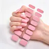 Pegatinas para Uñas con Purpurina de Color Sólido Sin Hornear Removibles Pegatinas para Uñas con Pegamento de Gelatina Suministro Directo de Fábrica Origen Seguras para Mujeres Embarazadas