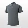 2026 Nueva Camisa Polo de Manga Corta de Color Liso con Cuello y Solapa Verano para Hombre de Manga Corta Ligeramente Madura Business Casual Transpirable con Media Cremallera