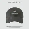 Gorra de Béisbol Casual de Primavera Estilo Coreano Versátil Hello Bear Bordada con Circunferencia de Cabeza Grande y Efecto Adelgazante para la Cara