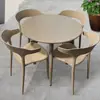 Mesas y Sillas de Exterior, Mesas y Sillas para Reuniones en el Patio, Muebles de Exterior al Aire Libre para el Ocio, Impermeables y a Prueba de Sol, para Beber Té, Café, Té de Leche en el Patio, Populares en Redes Sociales