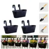 Vasos de Flores de Ferro Pendurados Personalizados Transfronteiriços para Uso Doméstico, Baldes Pendurados Ovais Destacáveis para Jardinagem e Plantas Verdes