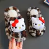 Pantuflas de Algodón para Niños Otoño e Invierno Niñas Dibujos Animados Zapatos de Casa para Interior Lindos Antideslizantes Niños Pequeños Niñas Bebé Zapatillas de Piso