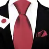 Set de Corbata para Hombre, Caja de Regalo de Lujo para Hombre, Corbata Atada a Mano, Corbata Bordada Jacquard, Diseño de Logo al por Mayor