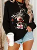 Sudadera Y2k para Mujer Sudadera de Navidad Linda Pulóver de Cuello Redondo para Fiestas Navideñas Casual Otoño Invierno