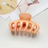 Grampo de Cabelo de Abóbora Colorido em Gel para PC, Prendedor Doce para Rabo de Cavalo Alto, Presilha Tiburón para Franja Lateral, Acessório de Cabelo Estiloso