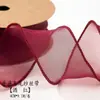 Cinta de Hilo de Cola de Pez con Borde Dorado de 4 cm Hilo de Poliéster Ramo de Flores Pastel Floral Caja de Regalo Cinta de Lazo DIY