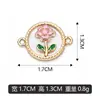 Flor de lámina de color DIY colgante para pulsera colgante para collar accesorios de joyería se pueden mezclar lote ventas directas de fábrica transfronterizo
