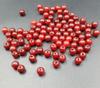 Venta al por mayor de cuentas sueltas de jade, cuentas redondas de jade sangre de pollo al por mayor, cuentas redondas rojas de 6 mm, cuentas tejidas para cordón de jade al por mayor