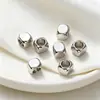 Contas Quadradas Grandes com Furo Grande Cor Dourada 18K que Preservam a Cor, Contas Cubo de Açúcar, Contas Quadradas Chanfradas com Furo Grande, Acessórios para Miçangas Feitos à Mão DIY